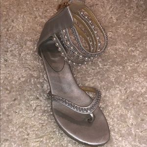 silver sandal